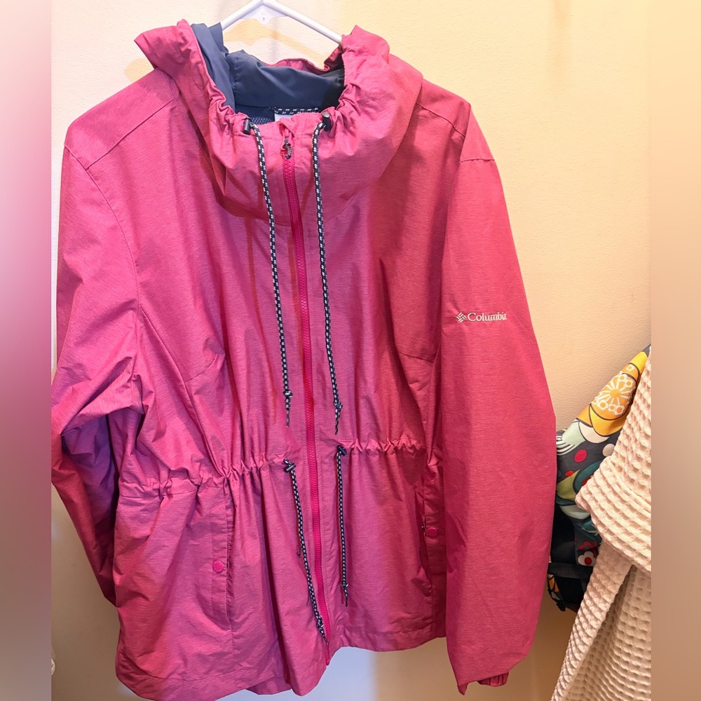 Columbia Pink Hooded Anorak Jacket